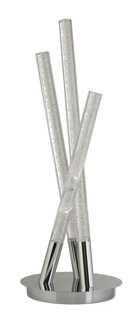 Lydford 3Lt LED Table Lamp Chrome - Comet Lighting