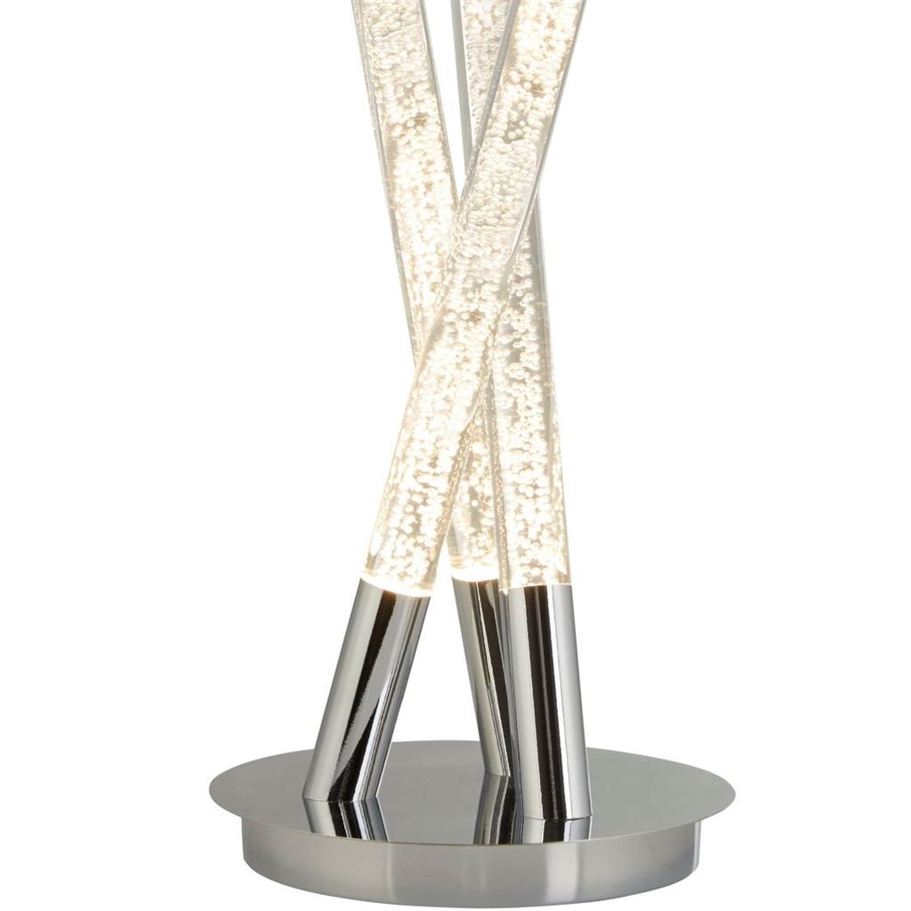 Lydford 3Lt LED Table Lamp Chrome - Comet Lighting