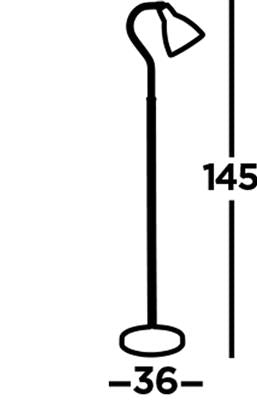 Adjustable Floor Lamp - Antique Brass - Comet Lighting