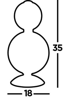 Exton 2Lt LED Table Lamp Chrome - Comet Lighting