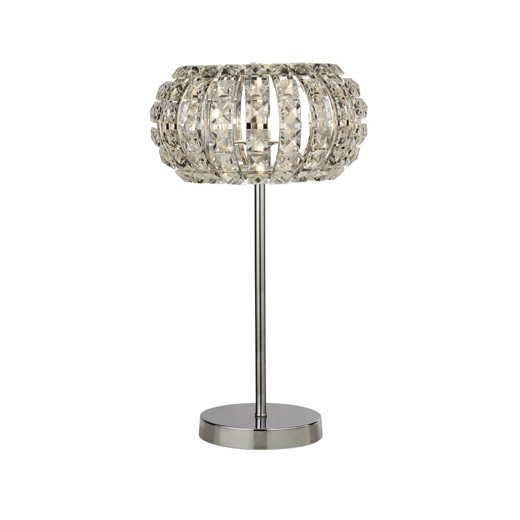 Knighton 1Lt Table Lamp Chrome - Comet Lighting