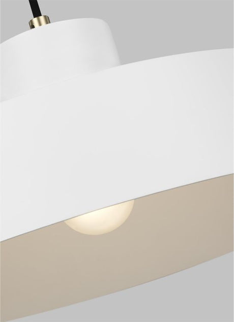 Candor 1 Light Pendant - Matte White