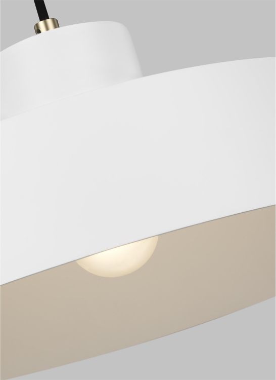 Candor 1 Light Pendant - Matte White