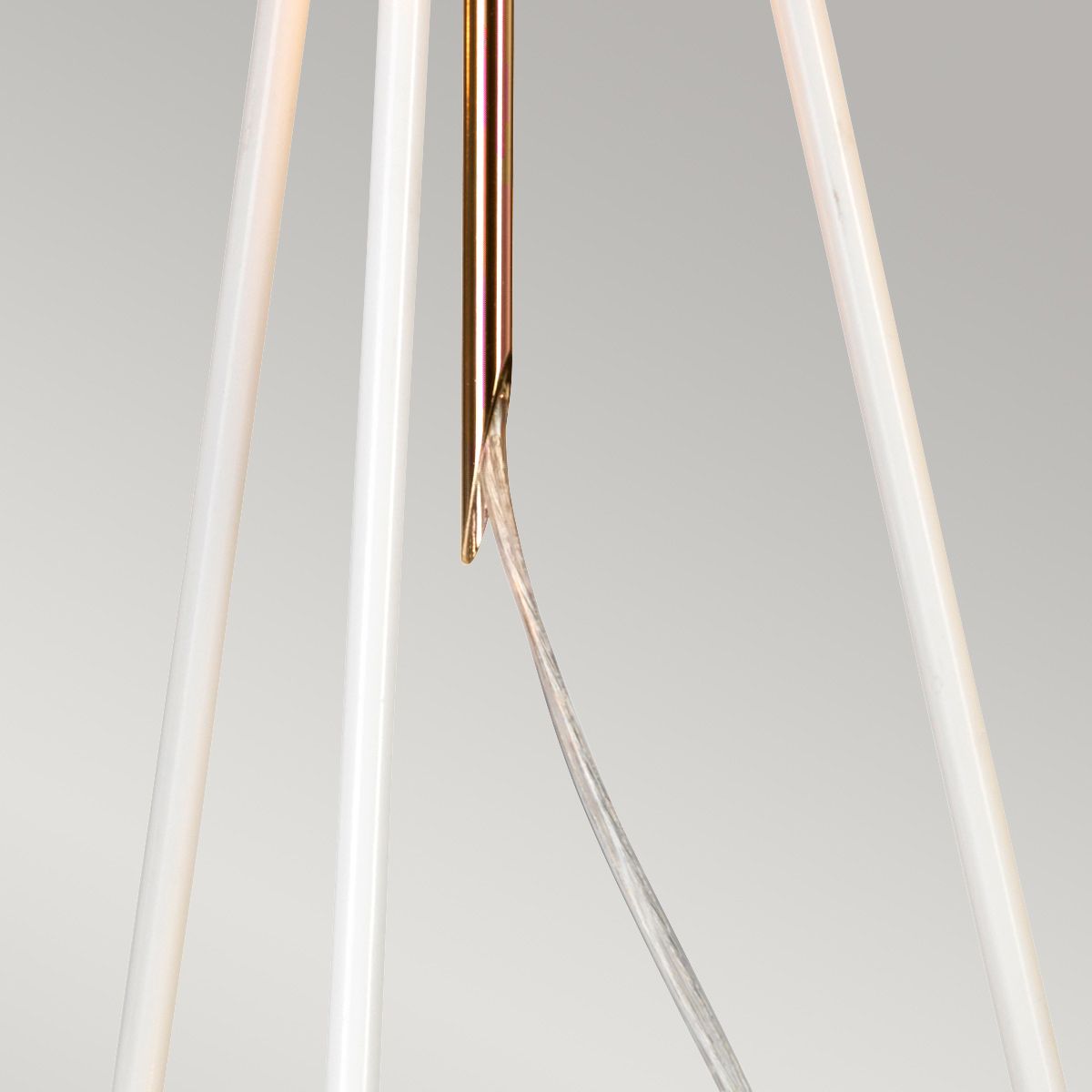 Ferrara Table Lamp - White and Polished Gold - Comet Lighting