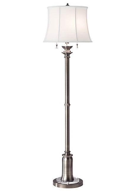 Stateroom 2-Light Floor Lamp Antique Nickel