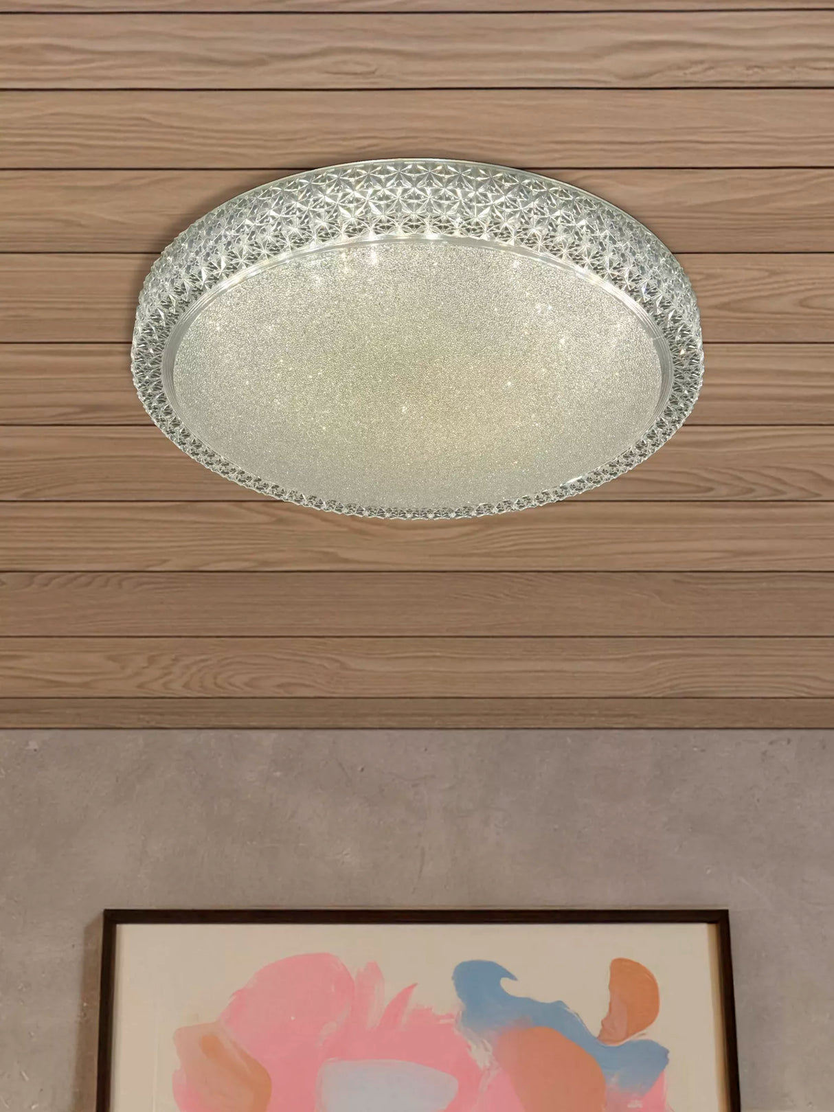 Bordeaux LED Flush Temp Colour Changing Light - Acrylic