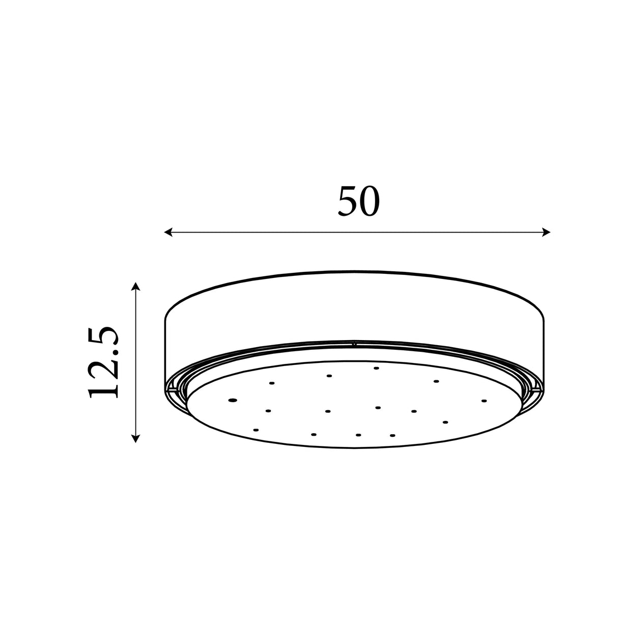Searchlight Modern 1Lt Led Flush Ceiling Light, Acrylic, White Shade/Silver