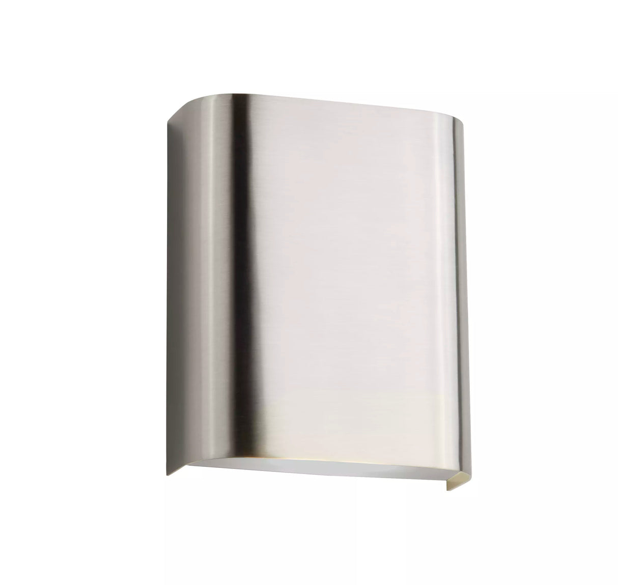 Searchlight LED Wall Light| Satin Silver With Frosted Glass