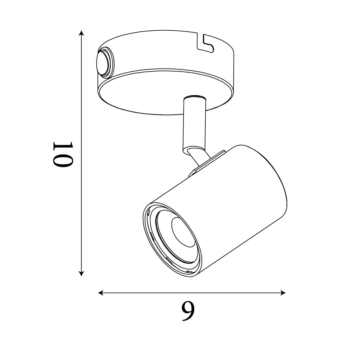 Searchlight 1 Light Cylinder Wall Bracket White Chrome