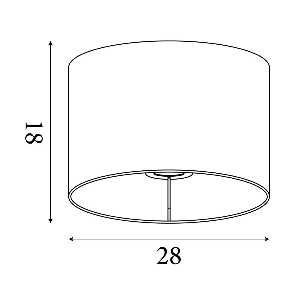 Drum Pink Lampshade - Pink Velvet with Silver Inner Dia.28cm