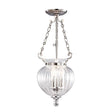 Finsbury Park 3 Light small Pendant - Polished Nickel - Comet Lighting