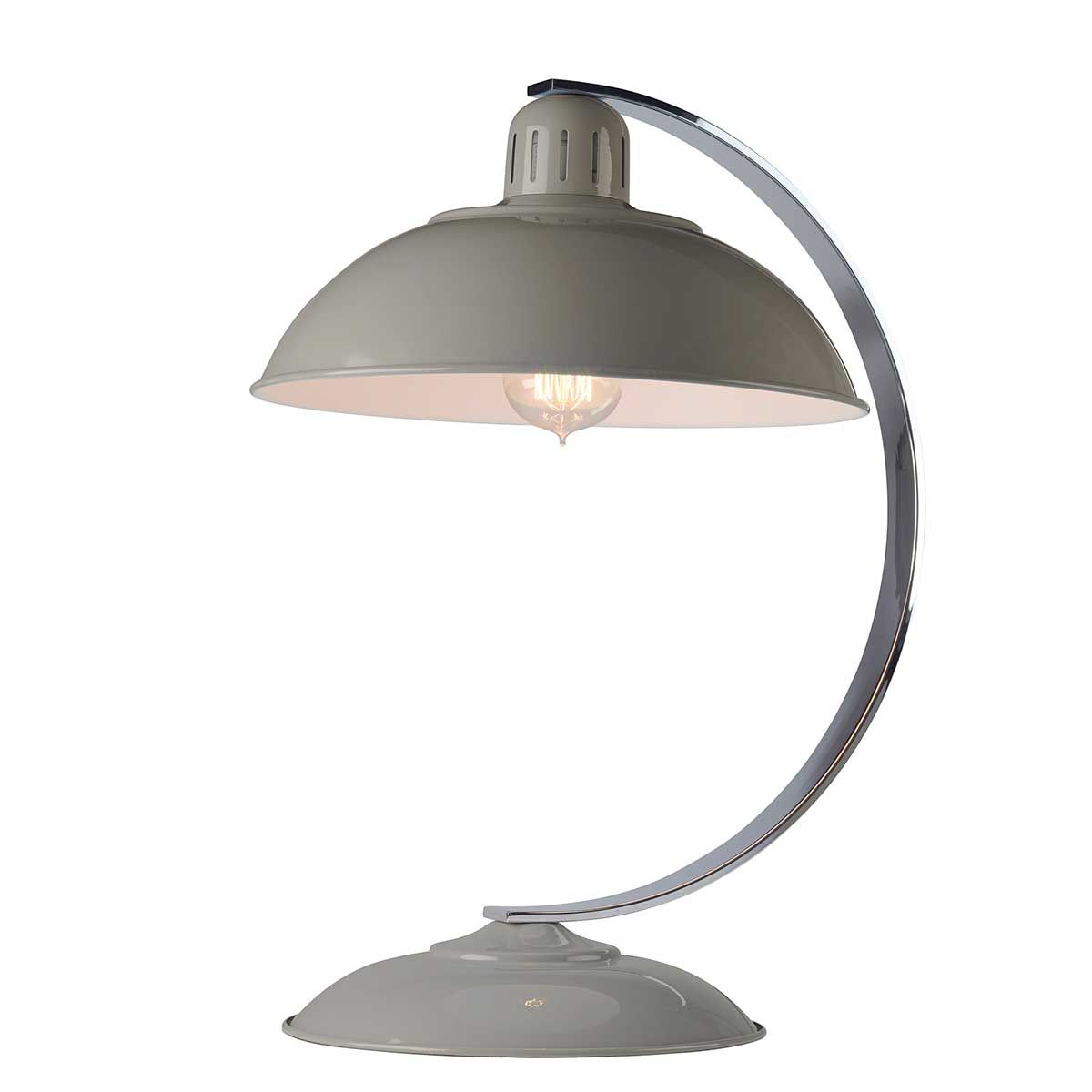 Franklin 1 Light Desk Lamp - Grey - Comet Lighting