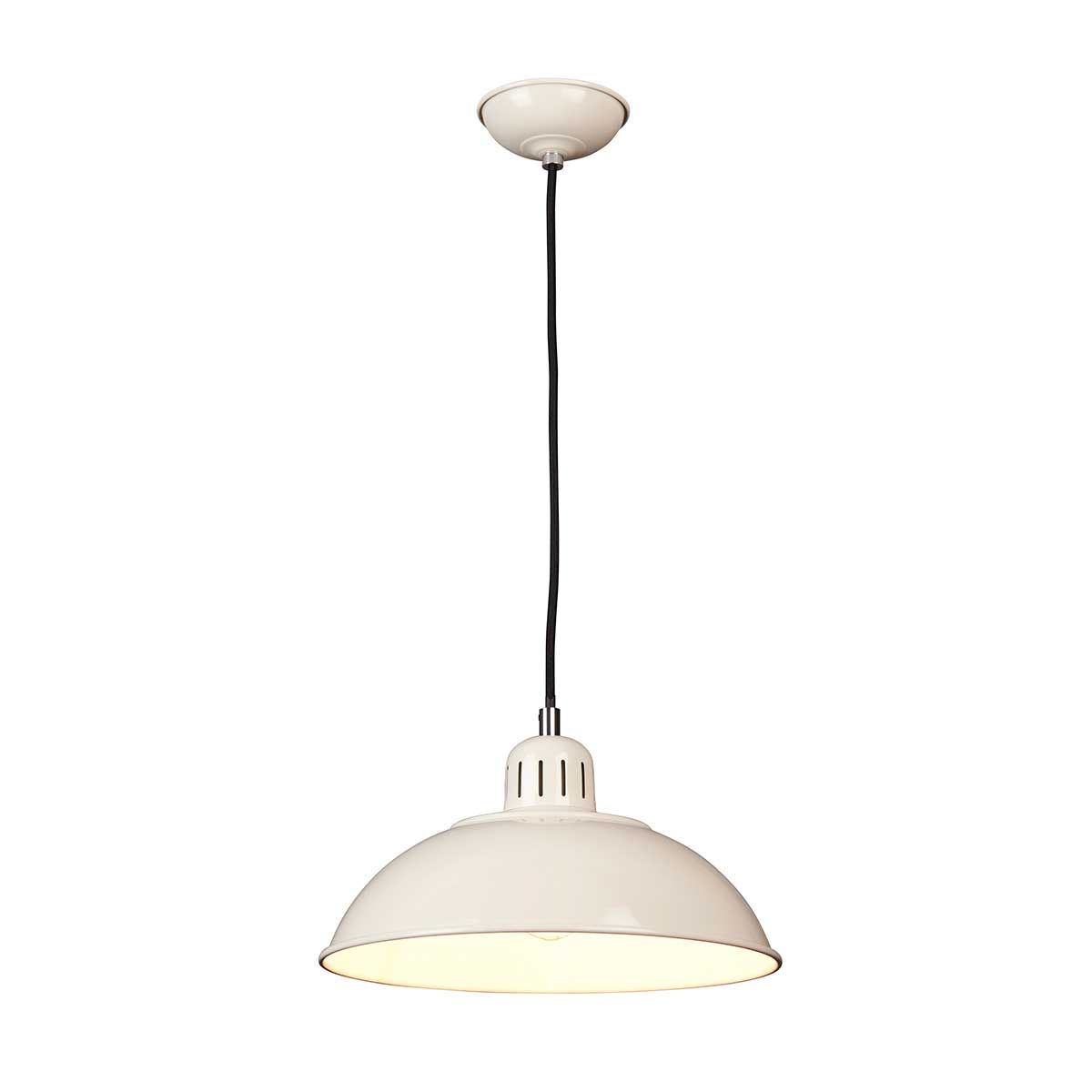 Franklin 1 Light Pendant - Cream - Comet Lighting