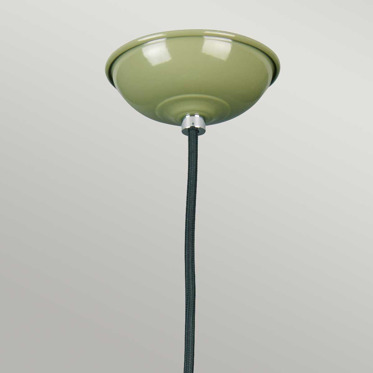 Franklin 1 Light Pendant - Green - Comet Lighting