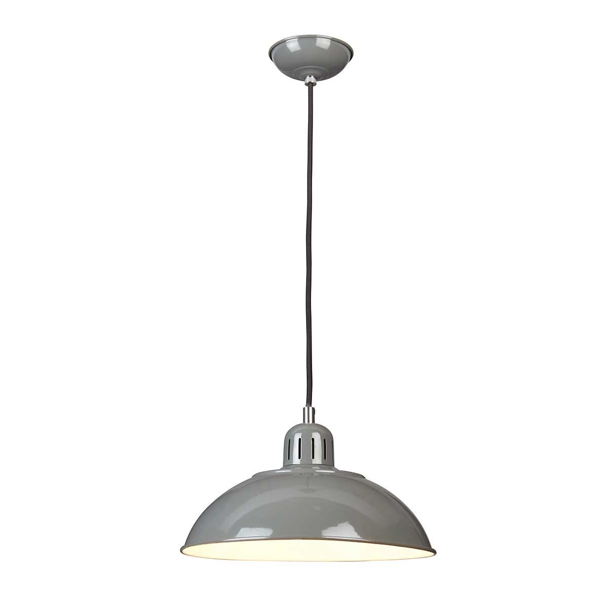 Franklin 1 Light Pendant - Grey - Comet Lighting