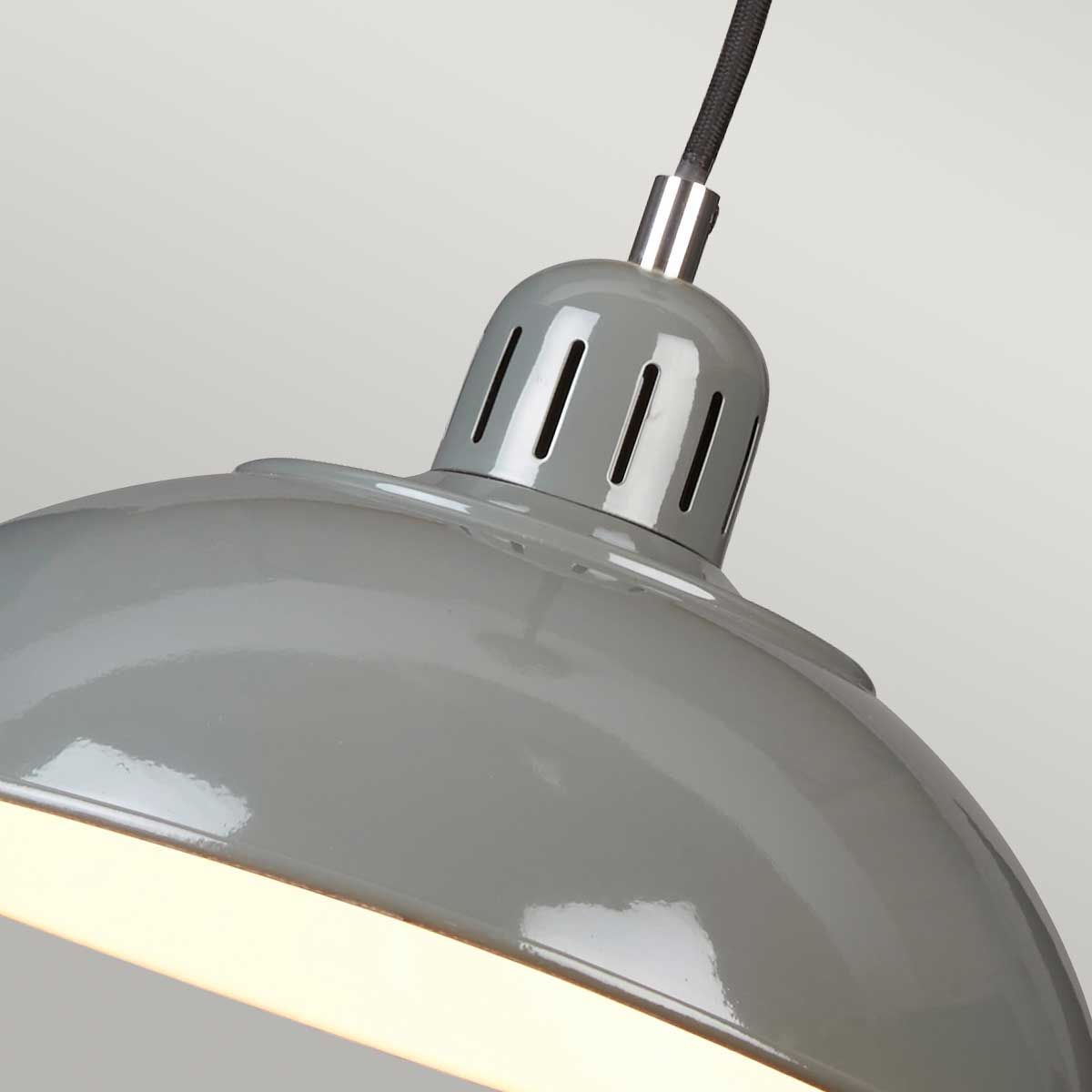 Franklin 1 Light Pendant - Grey - Comet Lighting