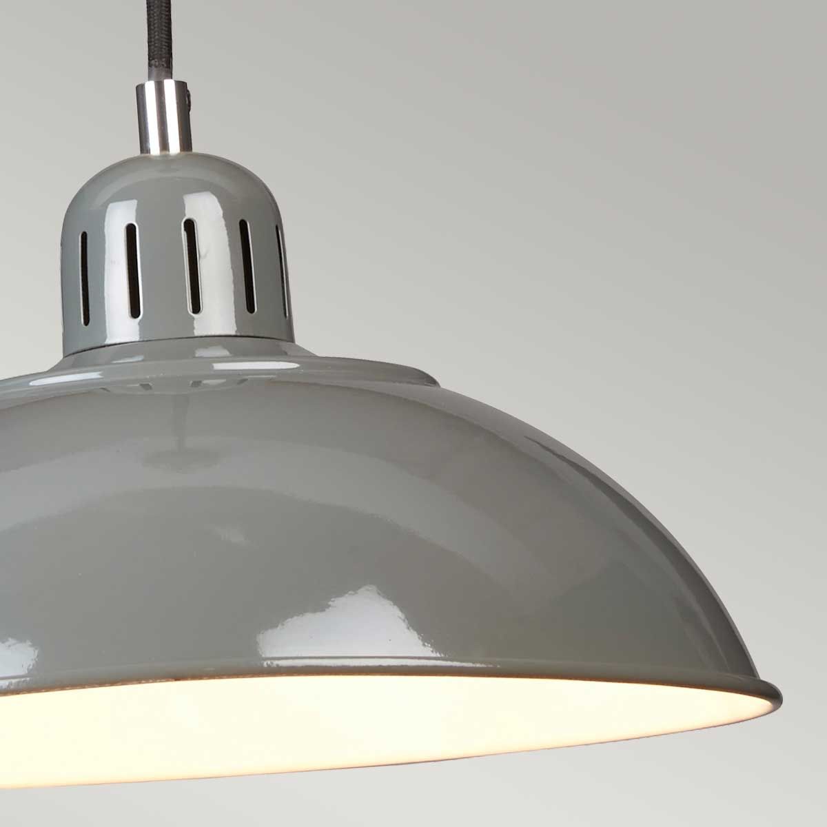 Franklin 1 Light Pendant - Grey - Comet Lighting