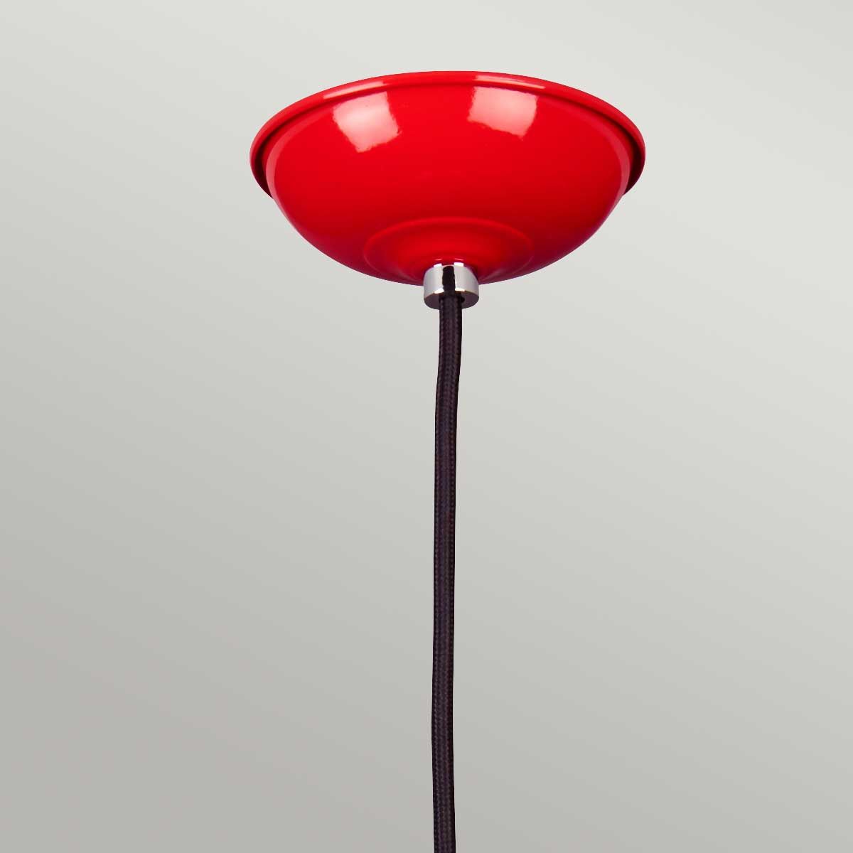 Franklin 1 Light Pendant - Red - Comet Lighting