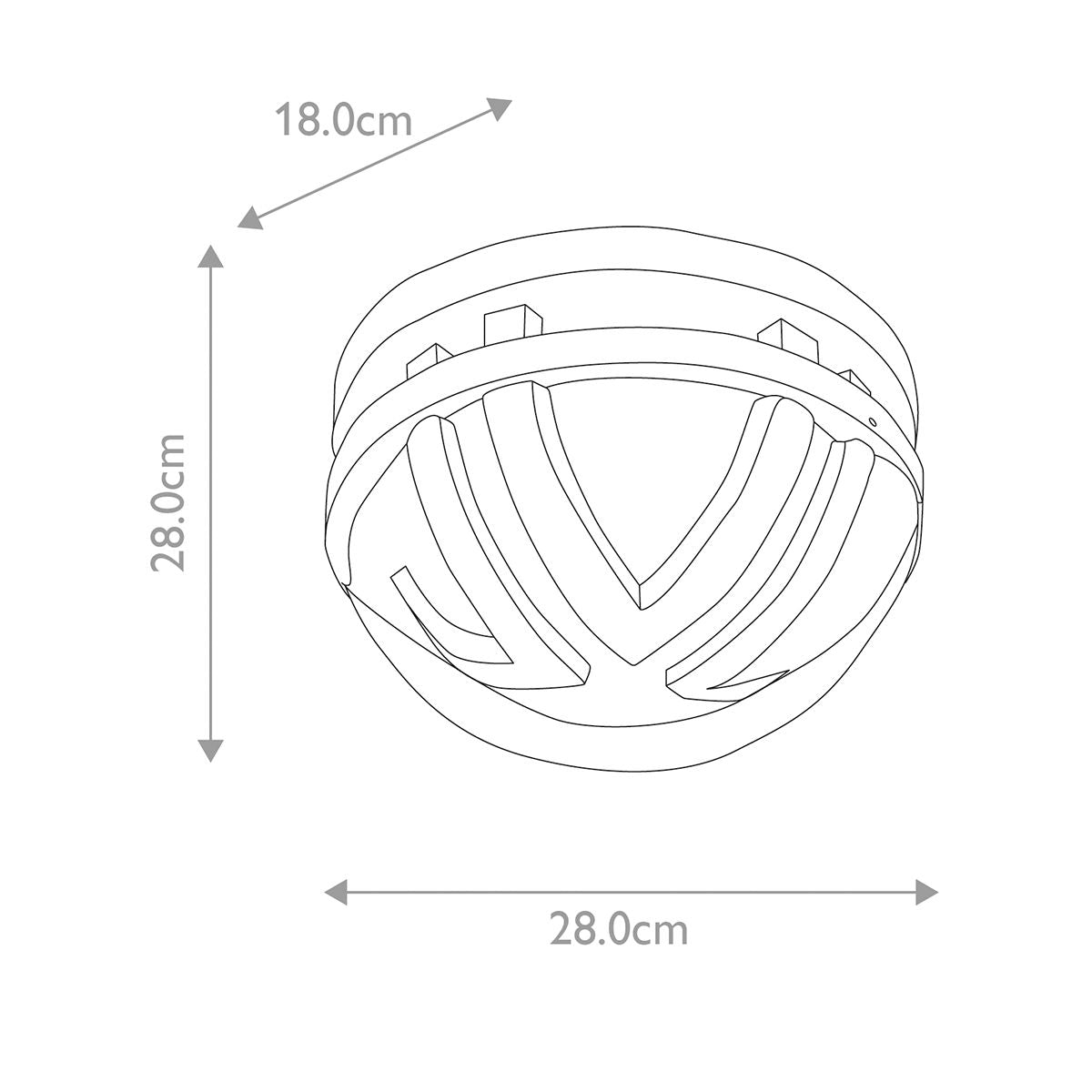 Frida 1 Light Ceiling Light - Comet Lighting