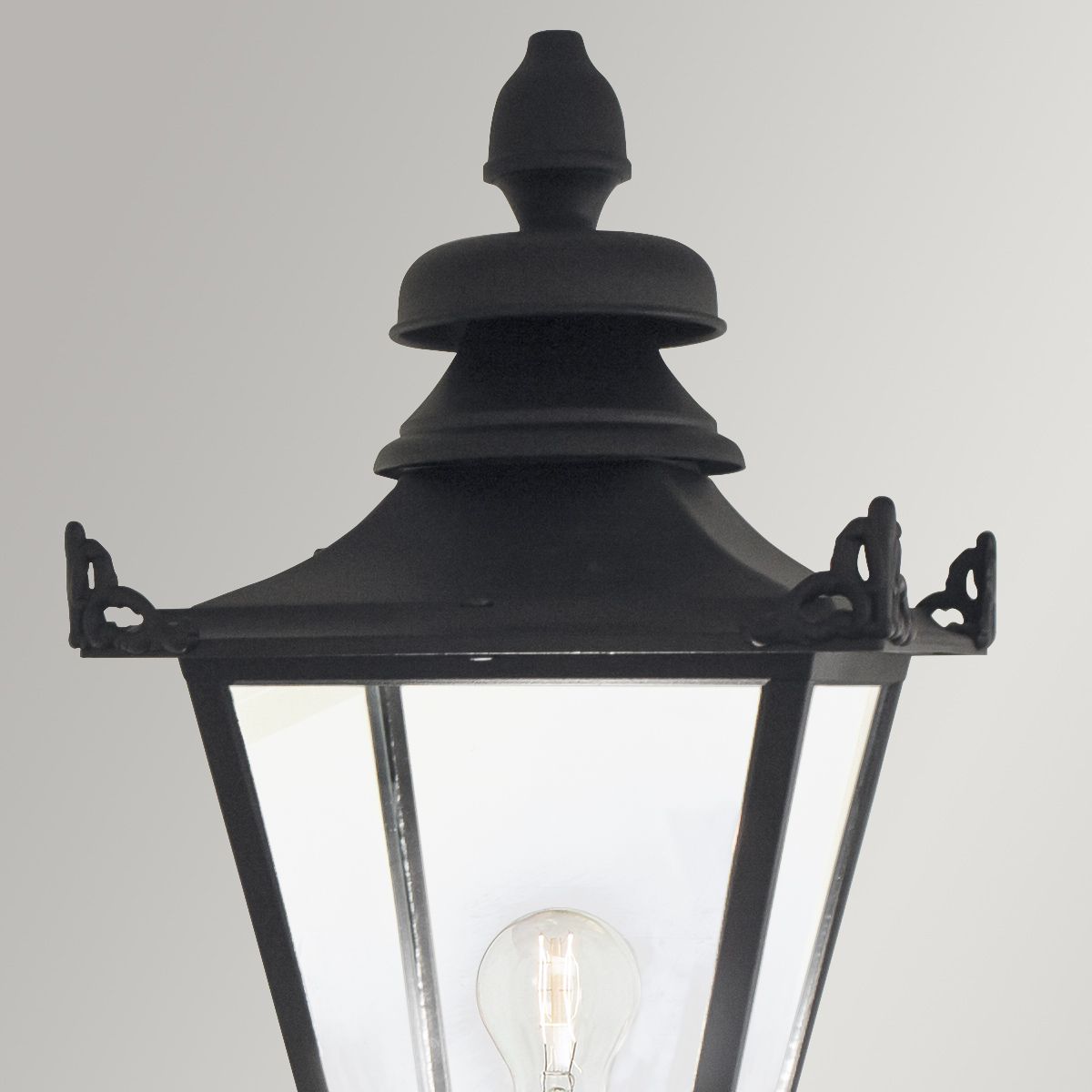 Grampian Outdoor Wall Lantern Black - Comet Lighting