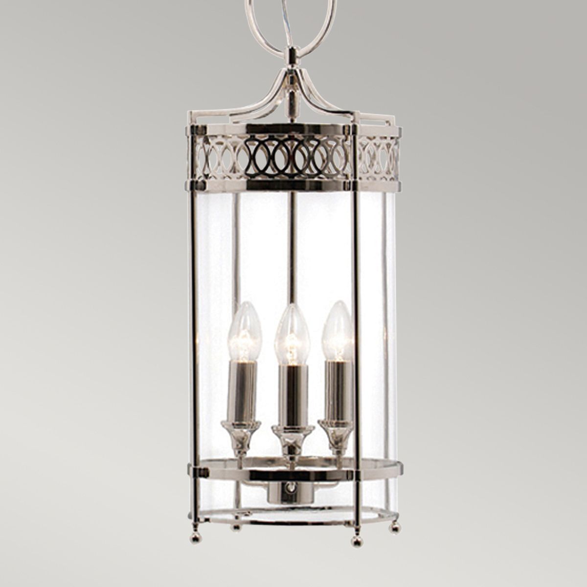 Guildhall Pendant - Polished Nickel - Comet Lighting