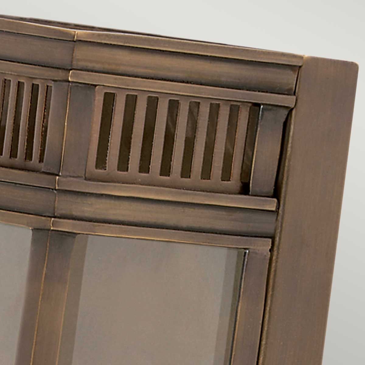 Holborn 2 Light Half Lantern Medium - Dark Bronze - Comet Lighting