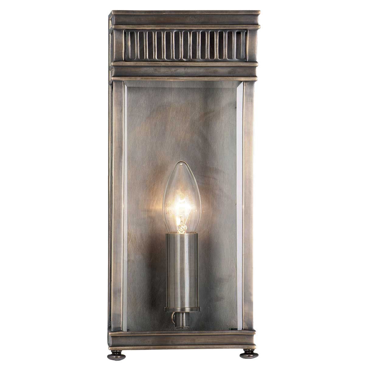 Holborn Outdoor Half Lantern Small Dark Bronze - Comet Lighting