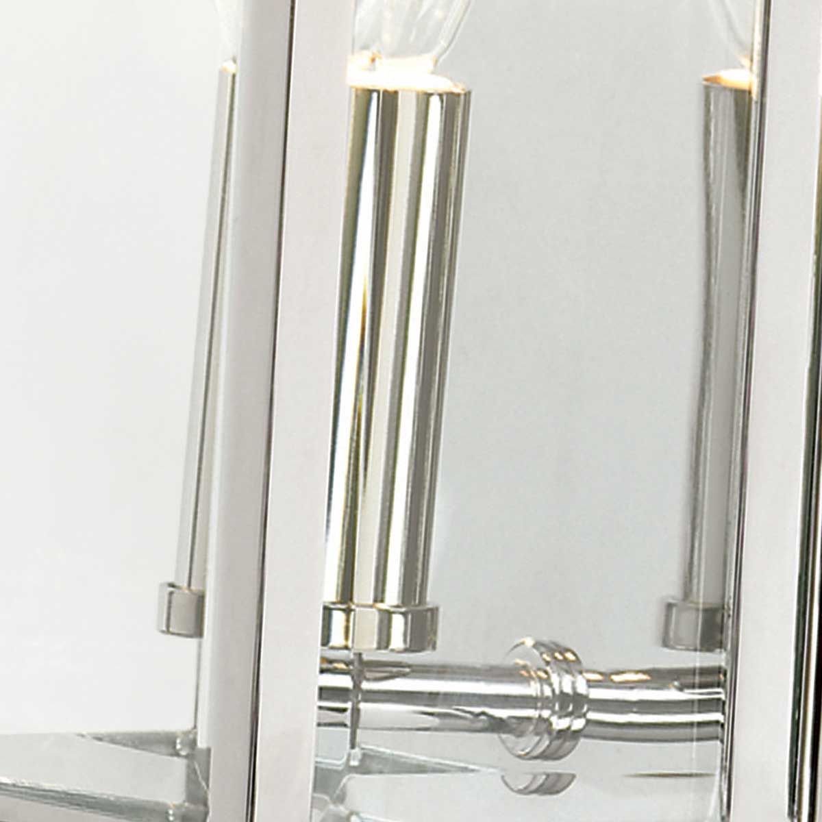 Holborn Outdoor Half Lantern Small Polished Chrome - Comet Lighting