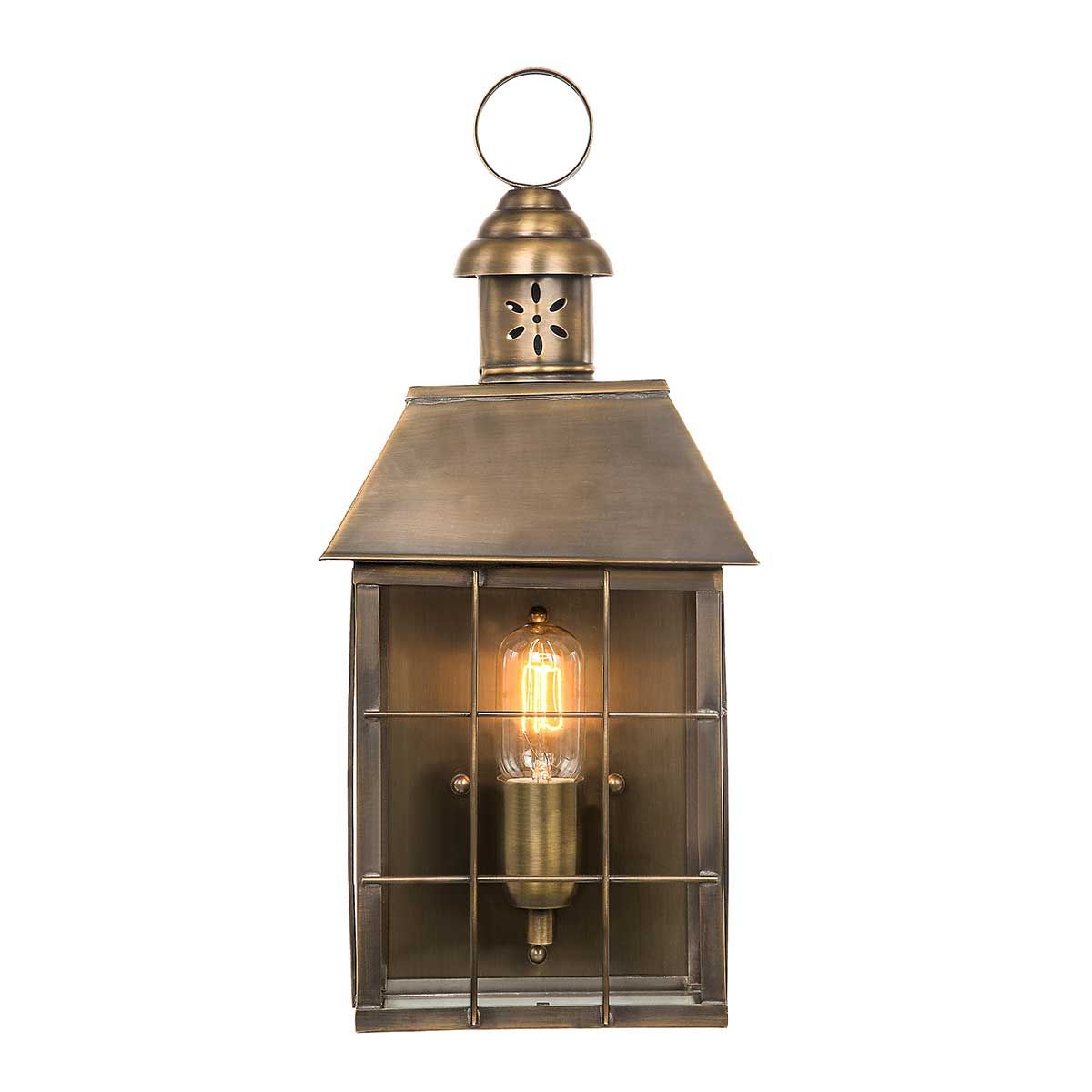 Hyde Park Outdoor Wall Lantern Brass - Comet Lighting