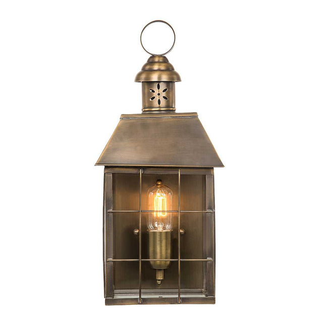 Hyde Park Outdoor Wall Lantern Brass - Comet Lighting