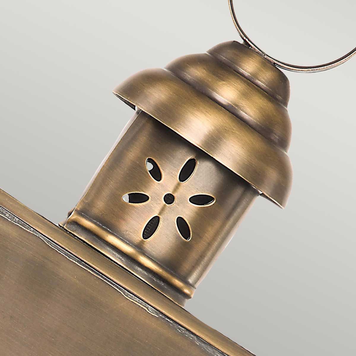 Hyde Park Outdoor Wall Lantern Brass - Comet Lighting