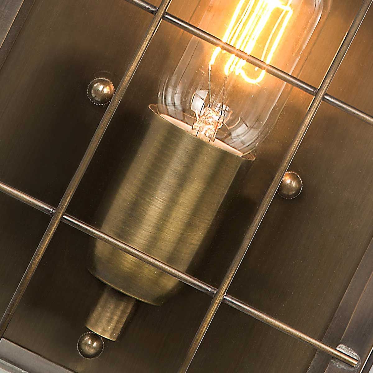 Hyde Park Outdoor Wall Lantern Brass - Comet Lighting