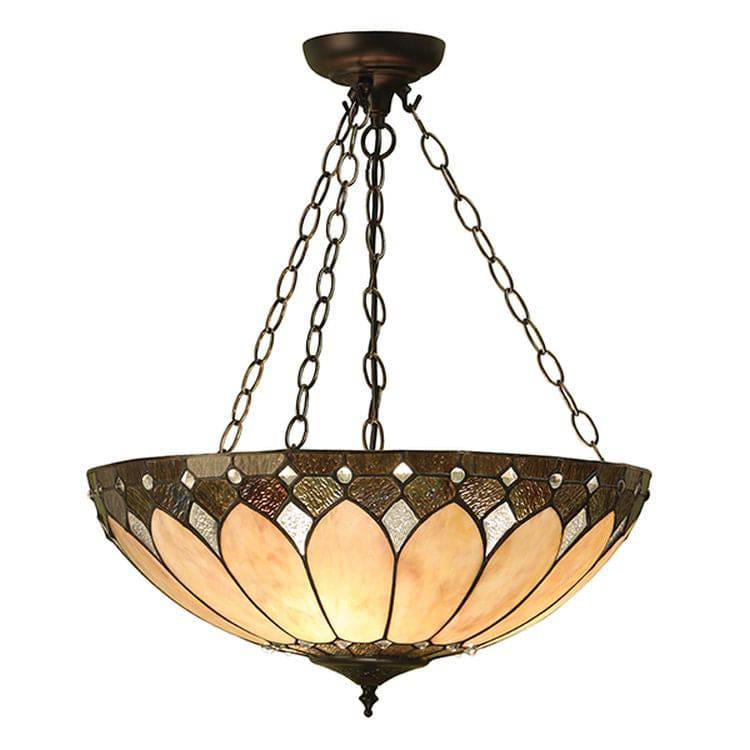 Brooklyn Large Inverted 3-Light Pendant Ceiling Light - Comet Lighting