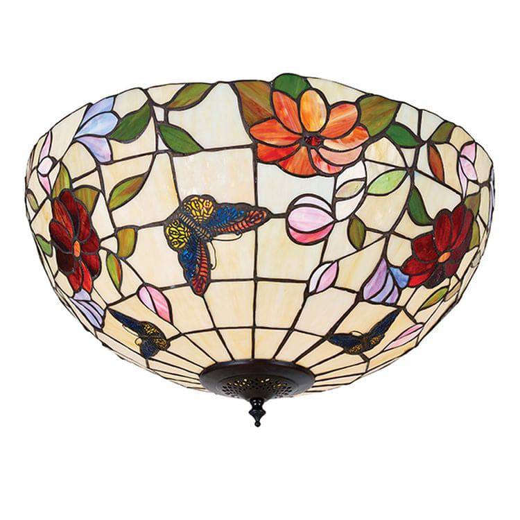 Butterfly Large 2-Light Flush Ceiling Light - Comet Lighting