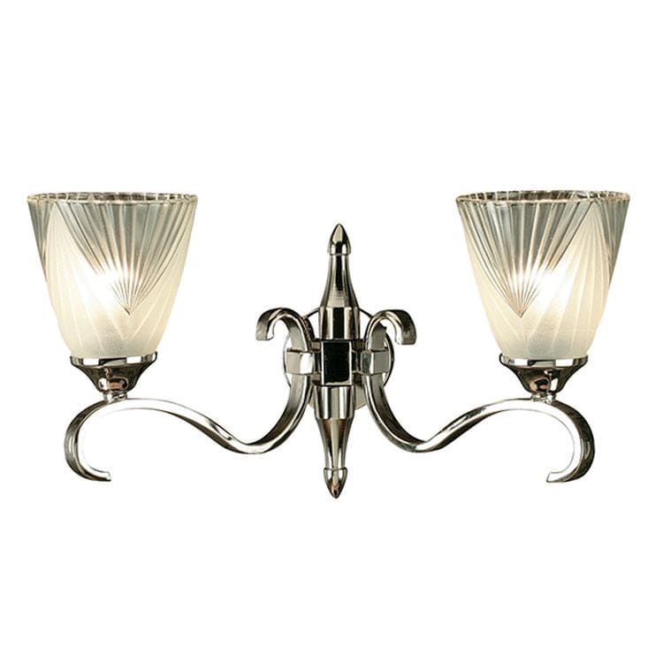 Columbia Nickel Twin Wall & Deco Glass - Comet Lighting
