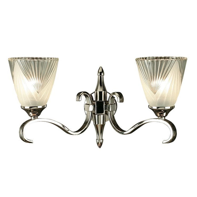 Columbia Nickel Twin Wall & Deco Glass - Comet Lighting