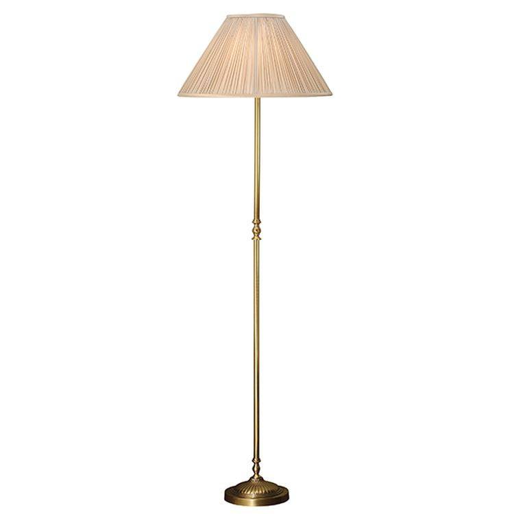 Fitzroy Floor Lamp & Beige Shade - Comet Lighting