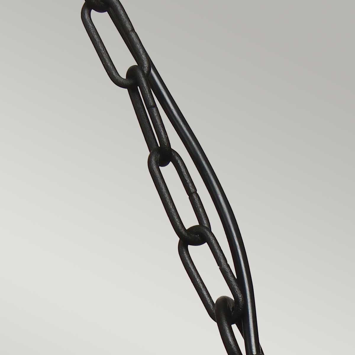 Klampenborg 1 Light Chain Lantern - Black - Comet Lighting