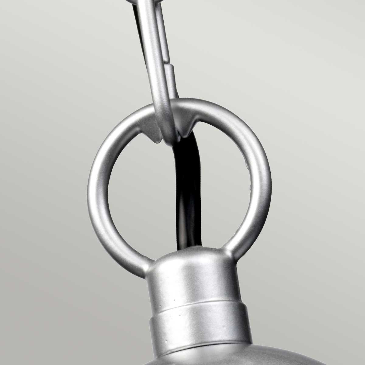 Klampenborg Chain Ceiling Lantern Silver - Comet Lighting