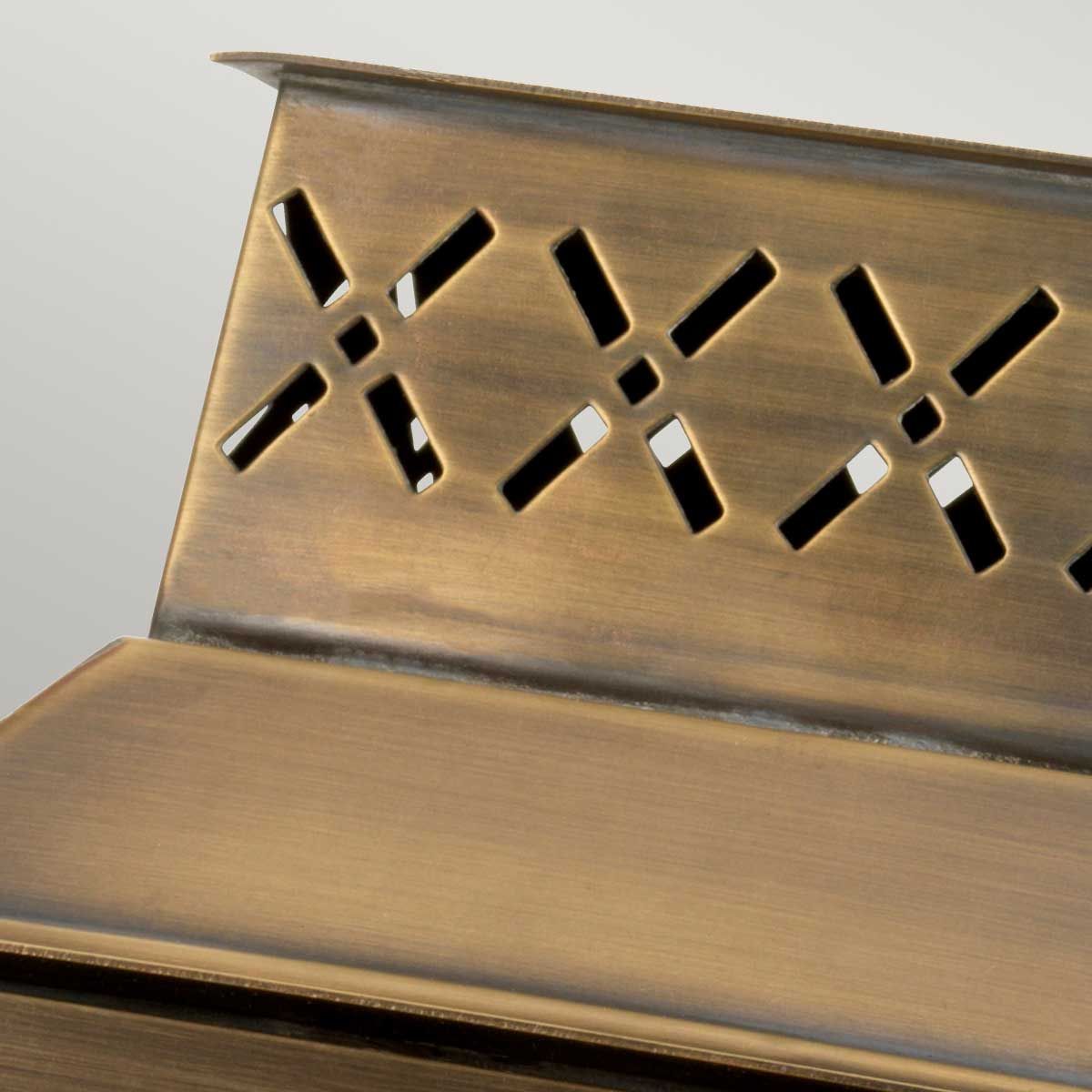 Lambeth Palace 1 Light Wall Lantern - Brass - Comet Lighting