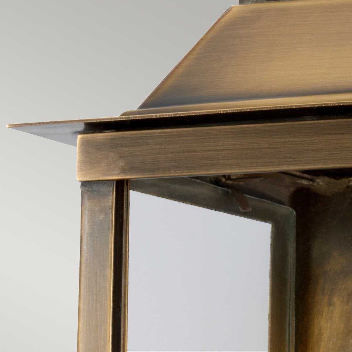 Lambeth Palace Outdoor Wall Lantern Brass - Comet Lighting