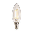 Litec Candle Style Clear E14 Lamp - Comet Lighting
