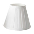 Clip Shades Pleated White Candle Shade - Comet Lighting