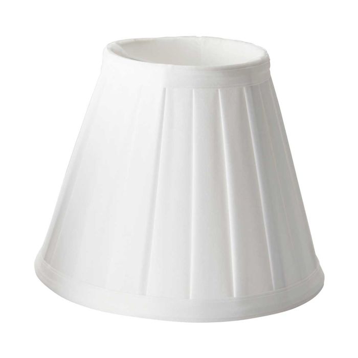 Clip Shades Pleated White Candle Shade - Comet Lighting
