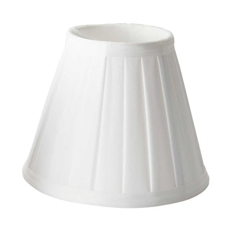 Clip Shades Pleated White Candle Shade - Comet Lighting