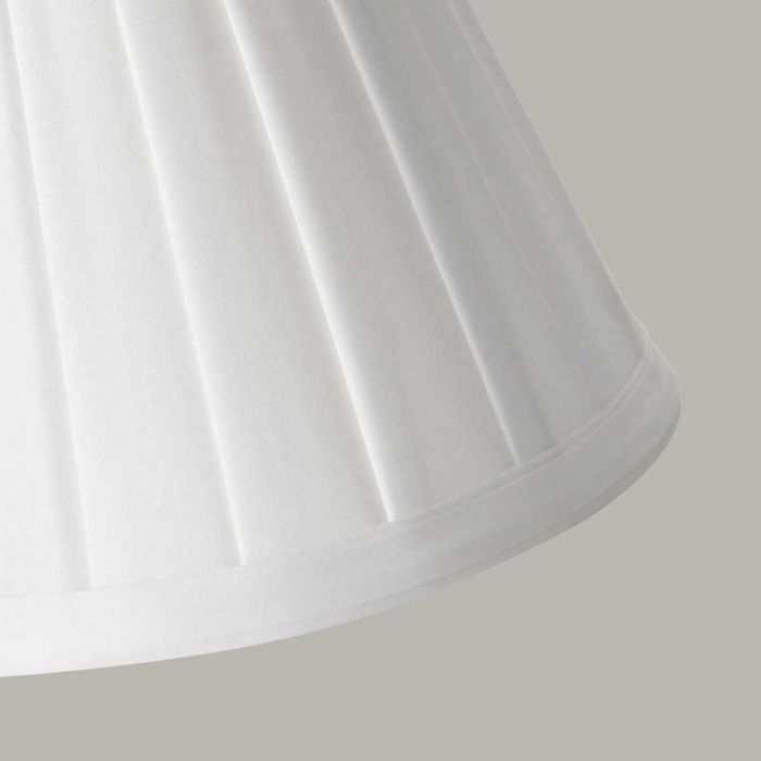 Clip Shades Pleated White Candle Shade - Comet Lighting
