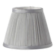 Clip Shades Pleated Grey Chiffon Candle Shade - Comet Lighting