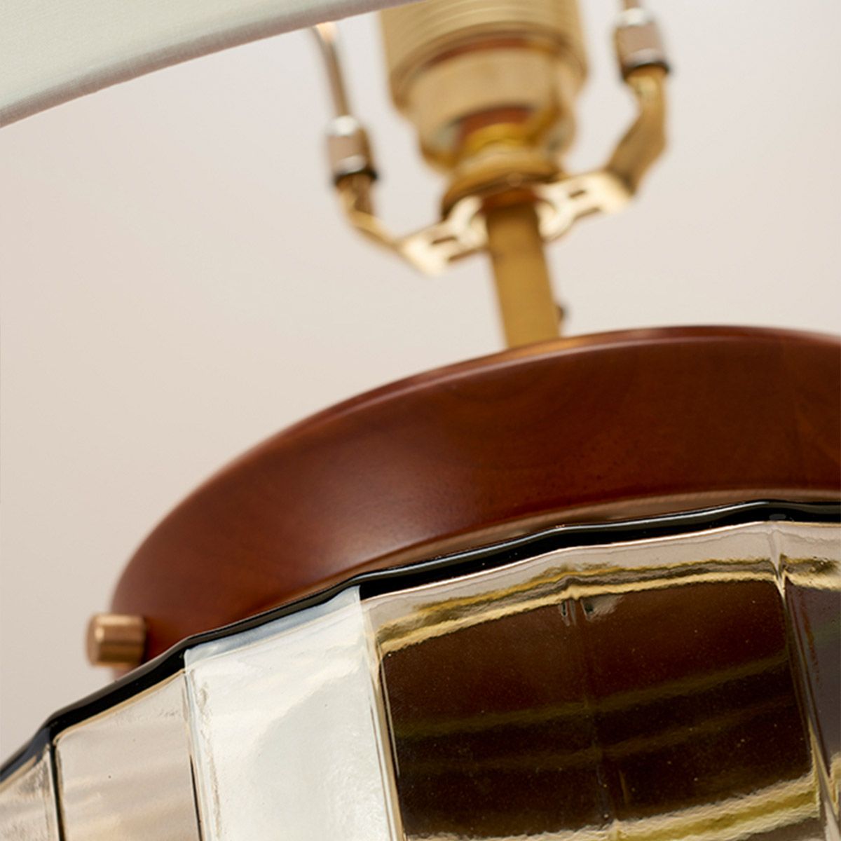 Luga Table Lamp - Smoke - Comet Lighting