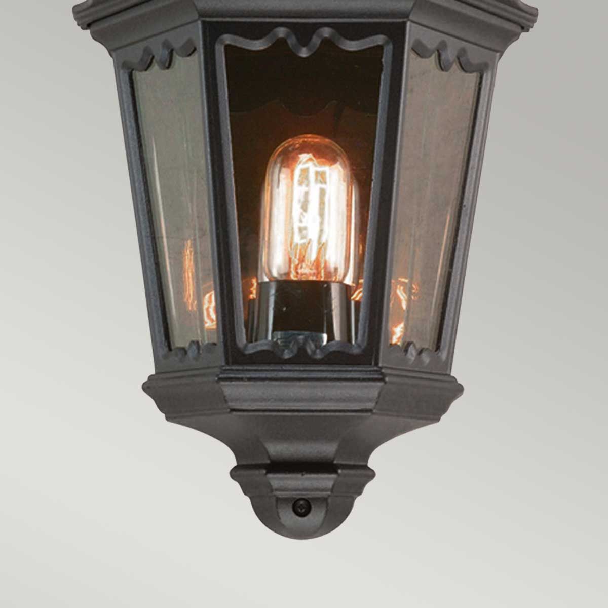 Medstead 1 Light Half Lantern - Comet Lighting