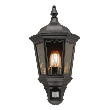 Medstead 1 Light Half Lantern With Pir Sensor - Comet Lighting